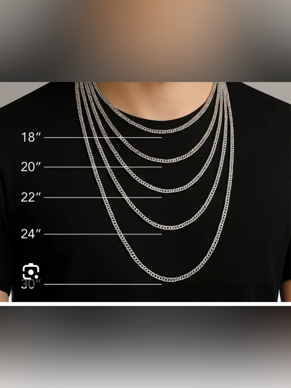 New Silver Rope Chain, Stamped - Picture 11 of 11